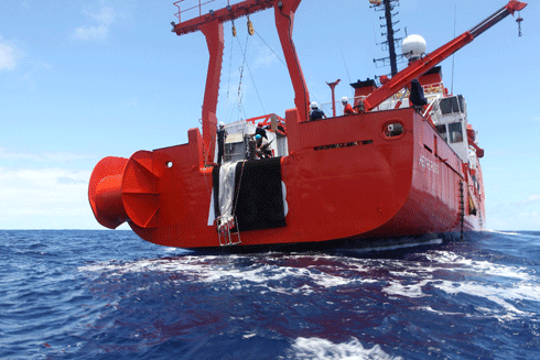 The research vessel Hesperides has been measuring radioactivity levels in the Pacific as it completes a round the world voyage involving Australian scientists.