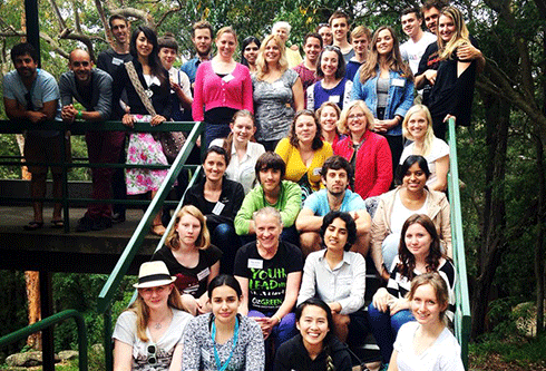 The (re)Generation project group at the World Parks Congress in Sydney.