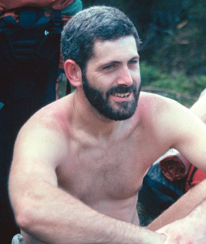 Chris Baxter in 1983, at Lake St Clair, Cradle Mountain, Lake St Clair National Park, Tasmania. Glenn Tempest
